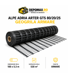Alpe Adria Arter GTS 80/20/25 Geogrila de armare 5,3 x 100 m, 530 mp/rola